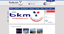 Desktop Screenshot of bkmlojistik.com.tr