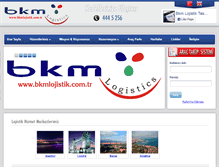Tablet Screenshot of bkmlojistik.com.tr